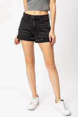 KANCAN High Rise VITAL Distressed Short