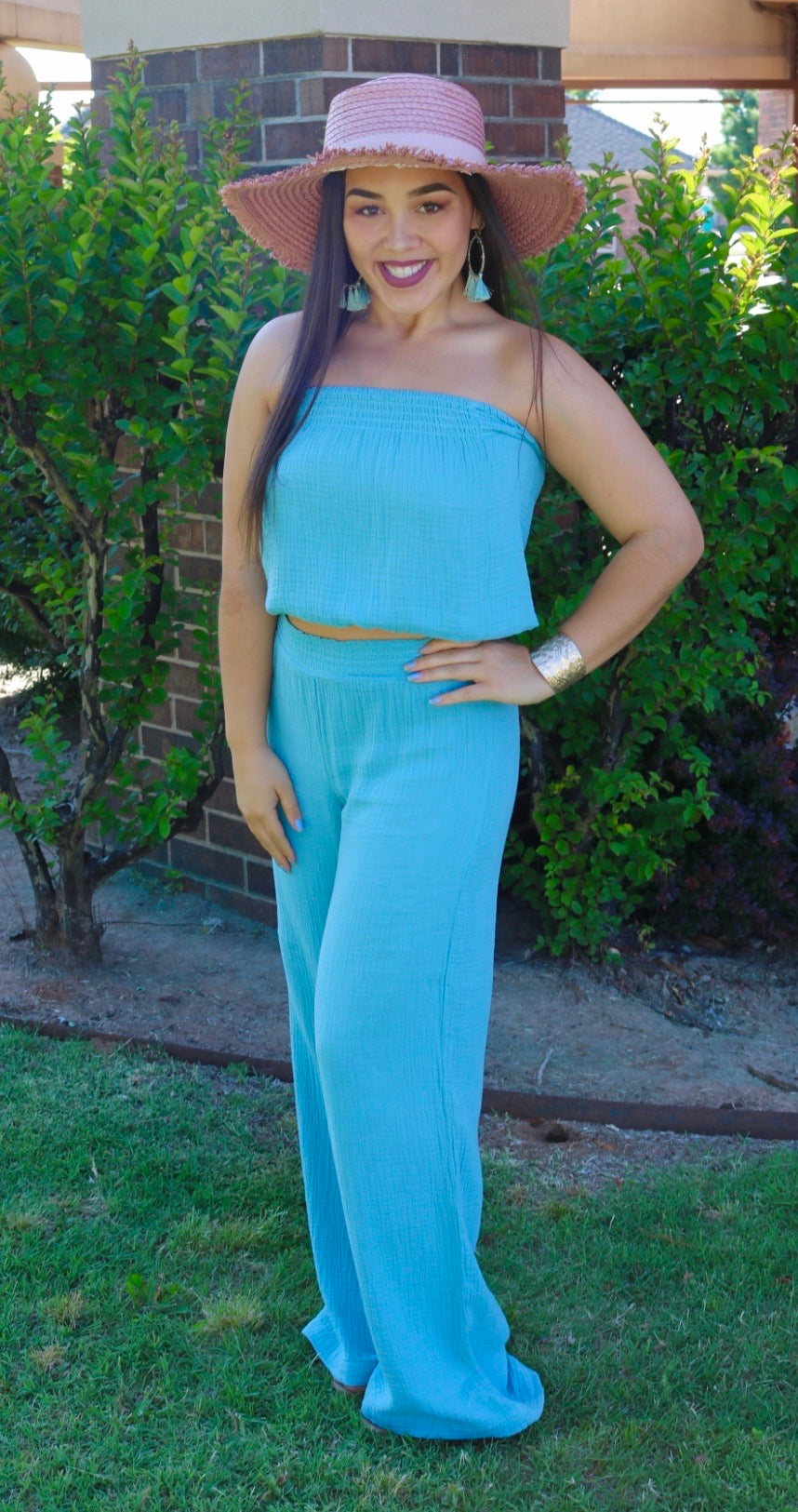 BOBI Beach Gauze UPSTART WideLeg Pant