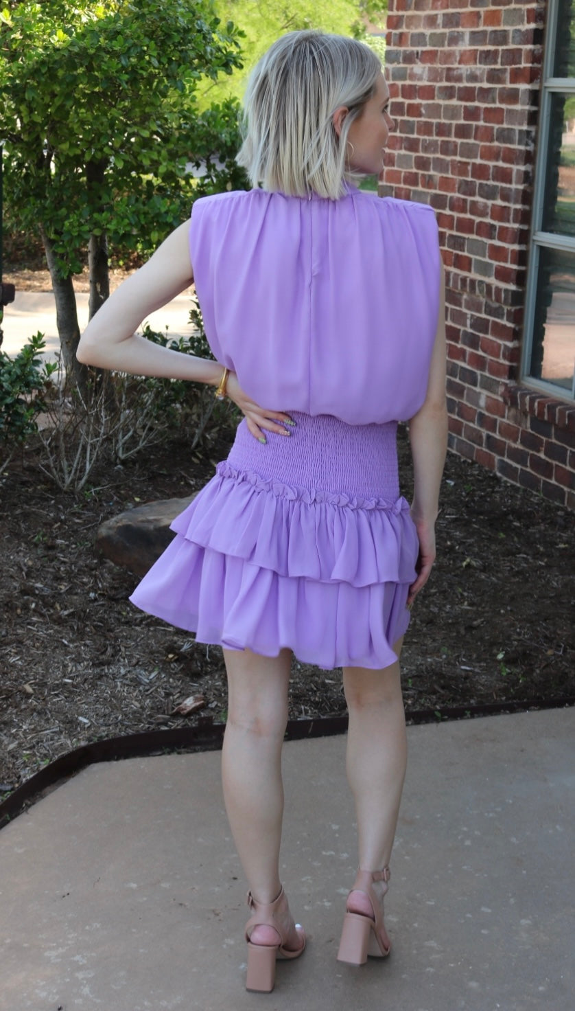 PROSPECT Smock waist Tier Dress