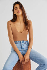 FREE PEOPLE Duo CLOSE CALL Bodysuit