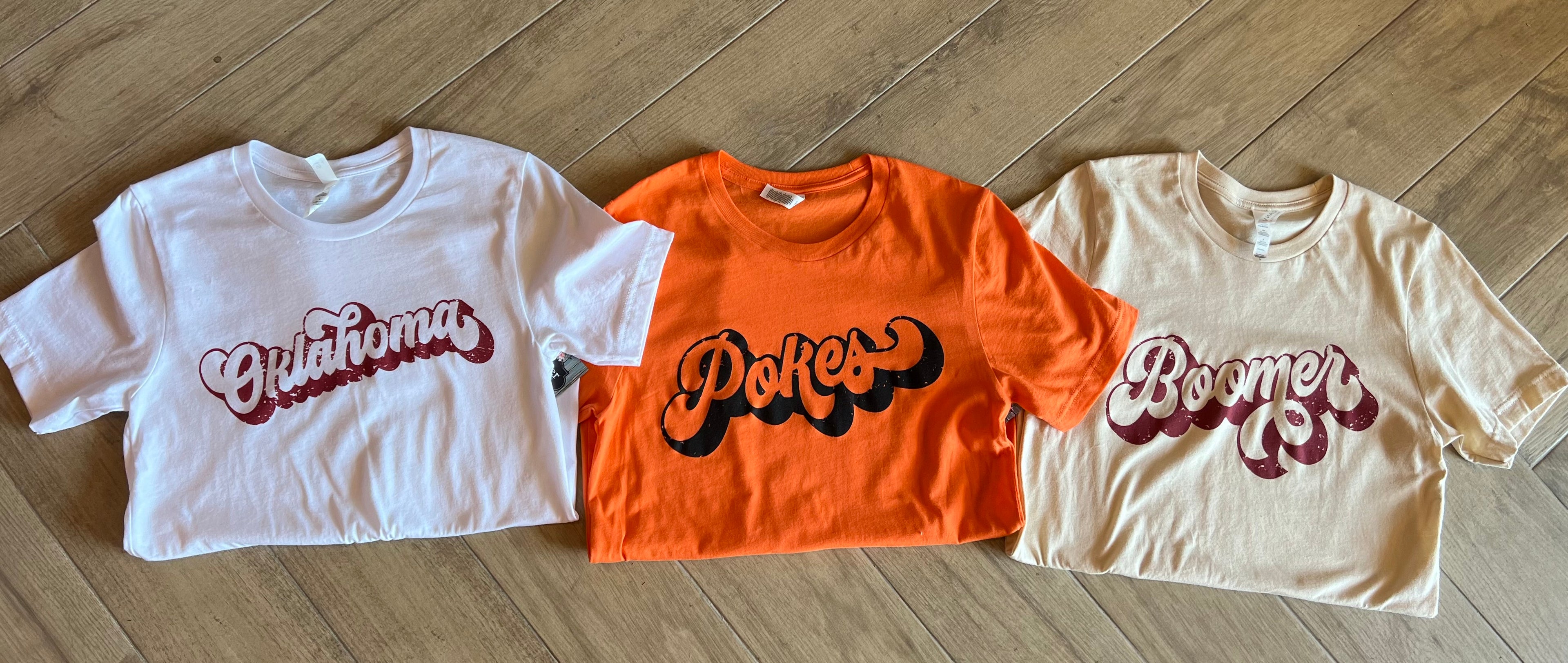 ATA GROOVY LOGO Crew~Neck Tee Top