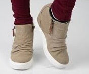 NOT RATED Sand ARABELLE Linen Wedge Sneaker