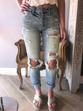 KC MAMA MIA Destroyed Boyfriend Fit Jeans
