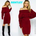 Blue B BENTLEY FoldOver Fringe Sweater Dress