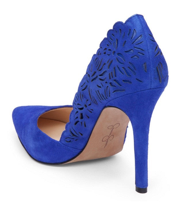 JESSICA SIMPSON Lasercut CASSEL Scalloped Pump Shoe