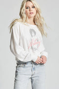 *RECYCLED KARMA Cropped WHITNEY HOUSTON Sweatshirt