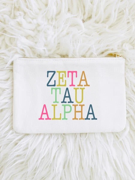 AL SORORITY COLOR BLOCK POUCH
