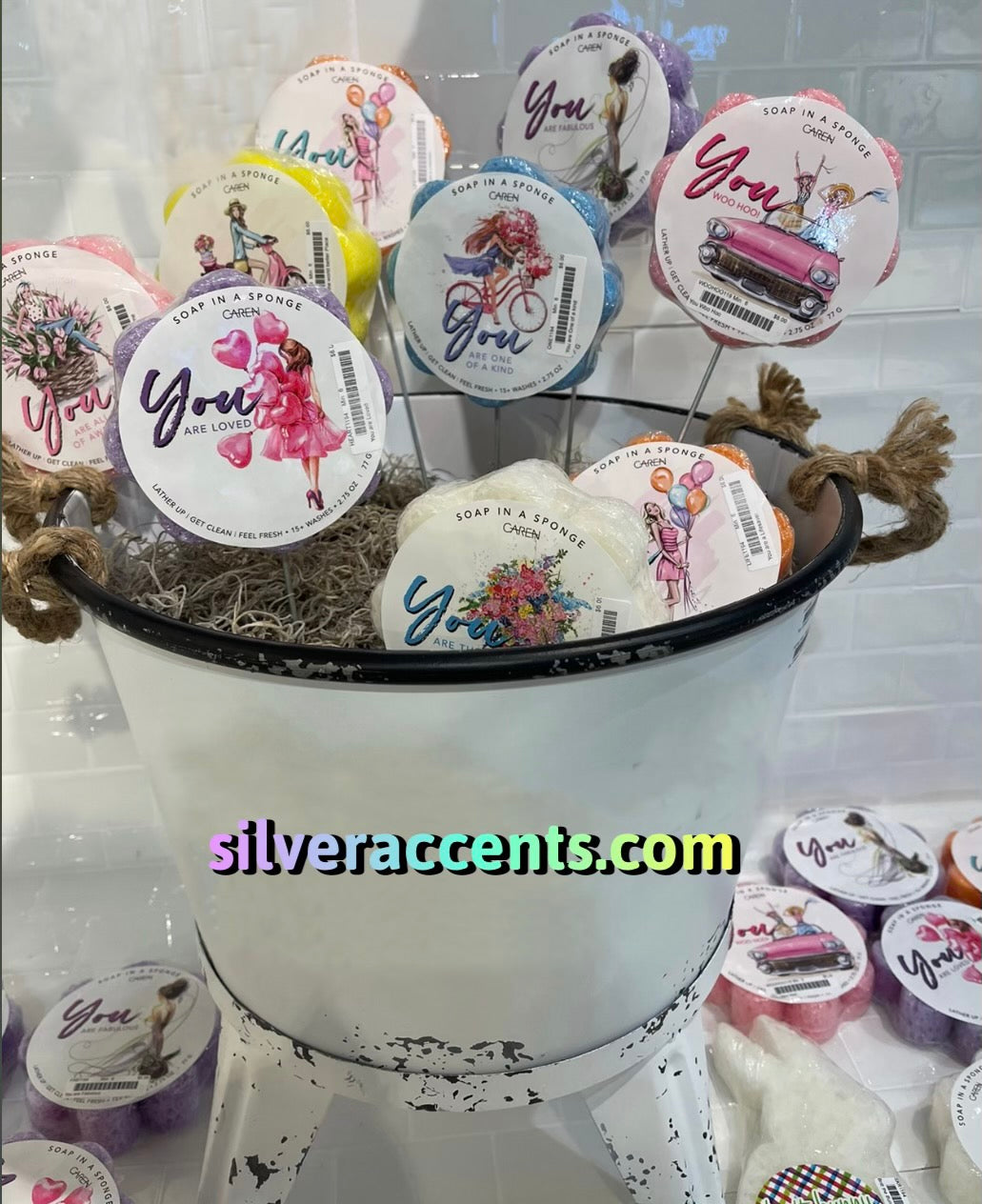 CAREN Scented Soap Sponge