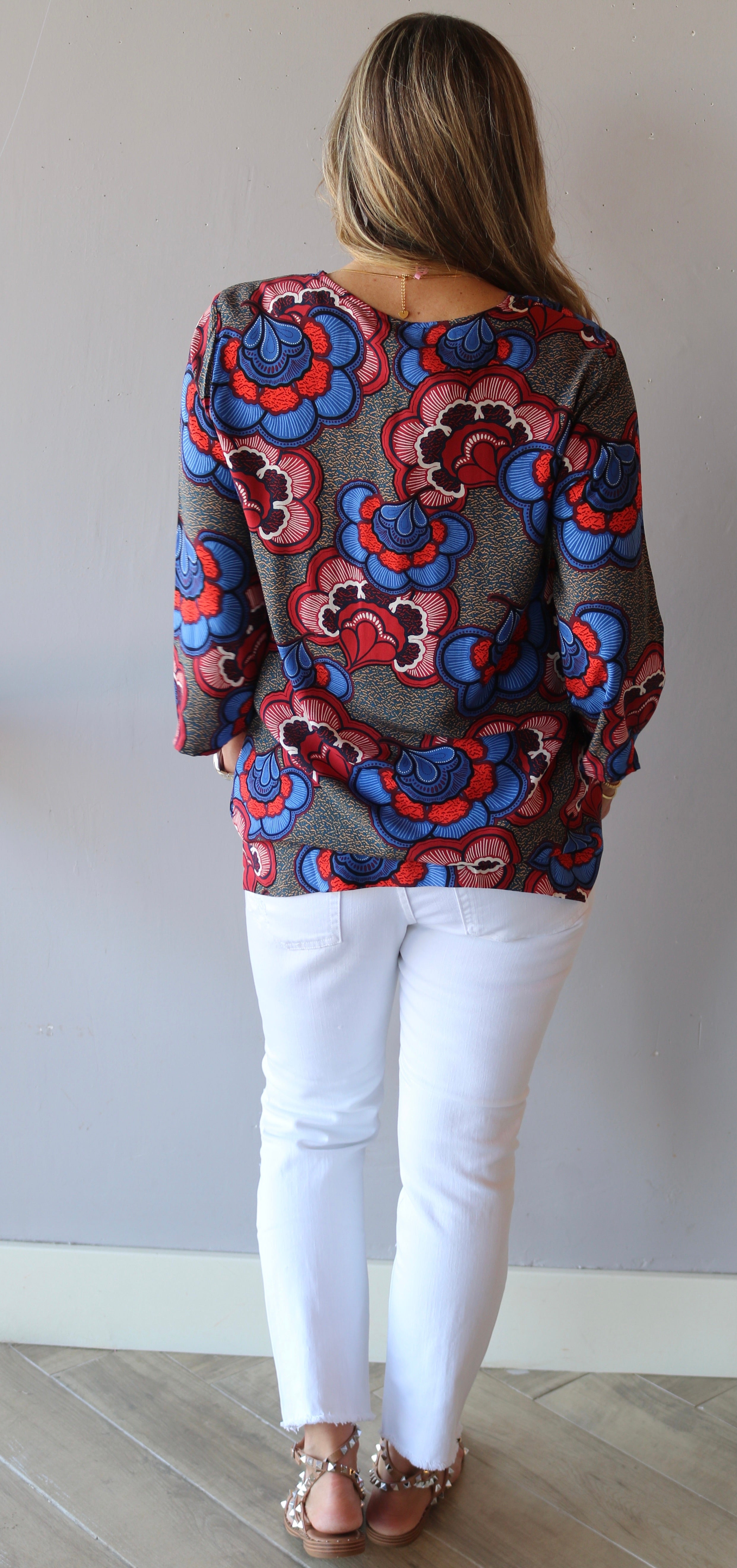 DEARJOHN Floral REIGN Surplice Twofer Top