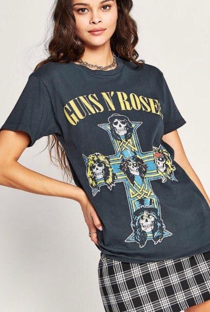DAYDREAMER GUNS N’ ROSES Skull Cross Weekend Top