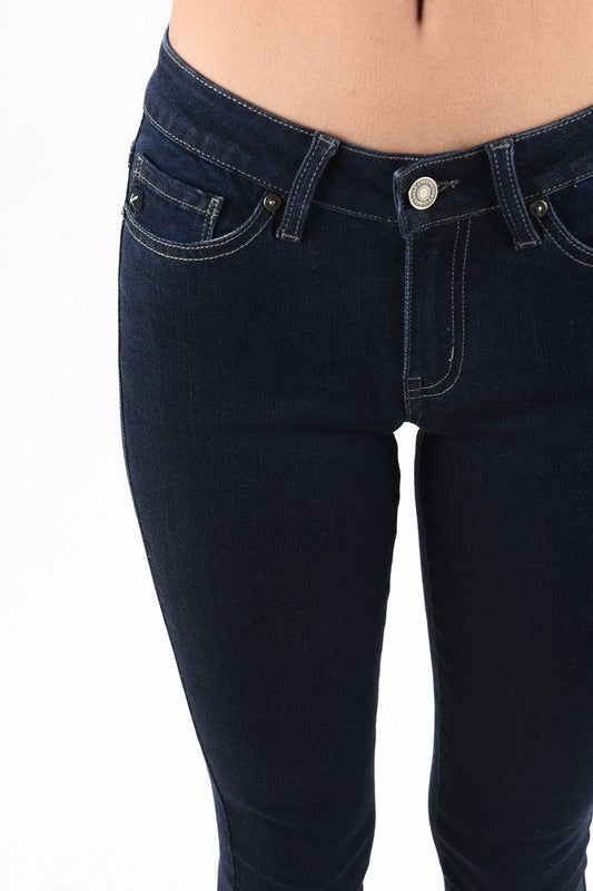 MESMERIZE Curvy Ankle Zip Skinny Jeans