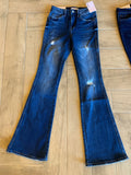 VERVET Hi~Rise BELLA Distressed Flare Jean