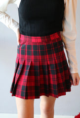 LoveTree! EMILY Plaid Pleated Skirt