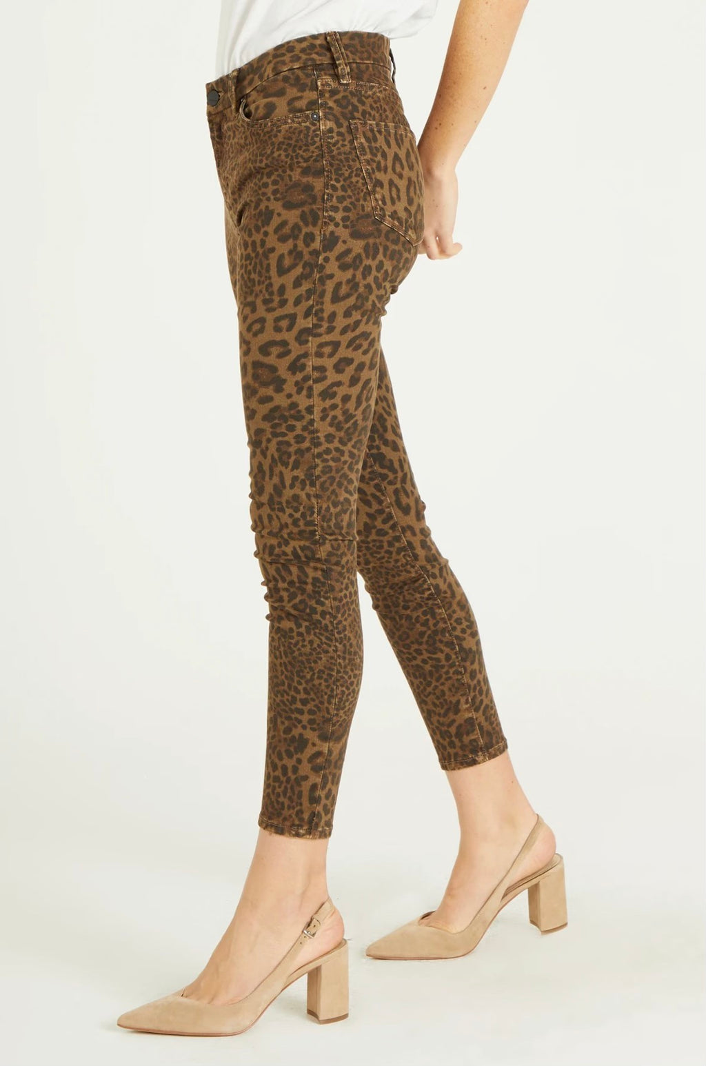DEAR JOHN Leopard GISELE Skinny Jeans