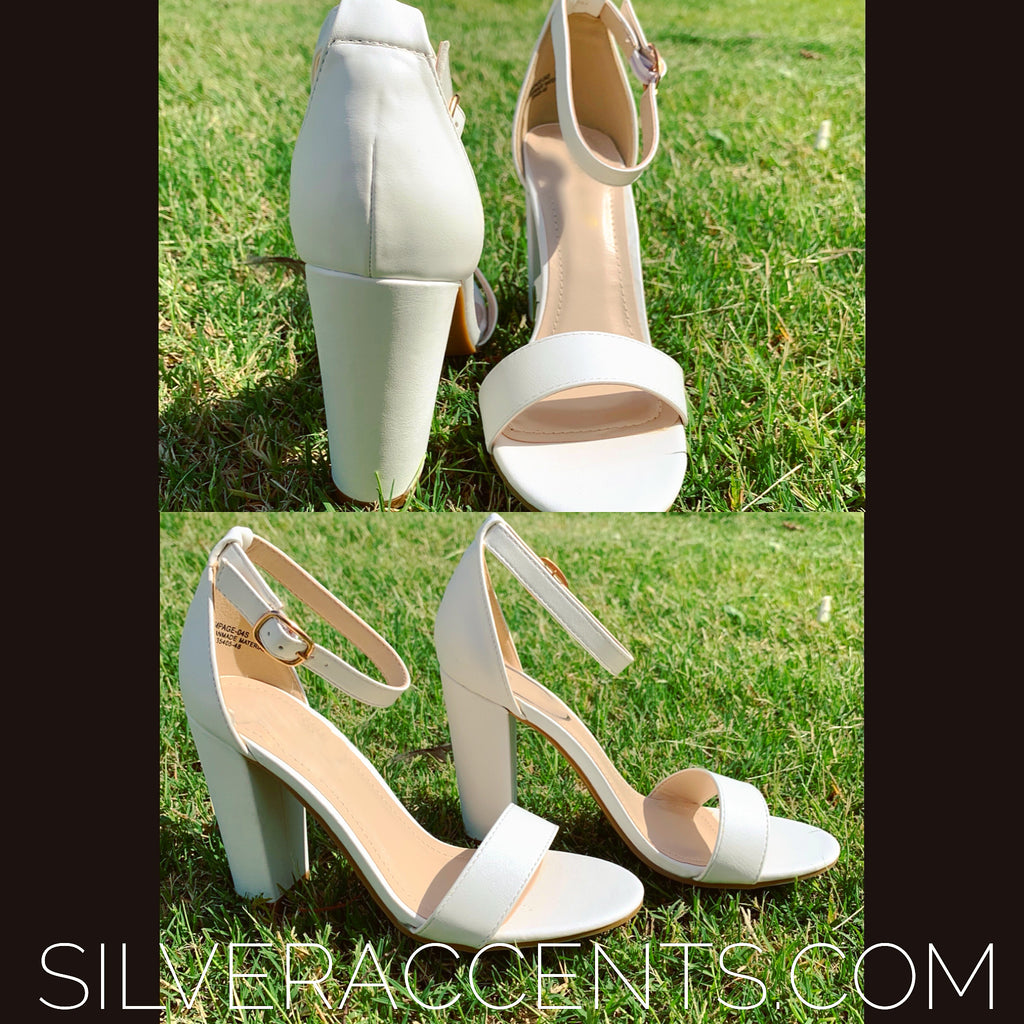 BEAUTE AnkleStrap BlockHeel Sandal Shoe