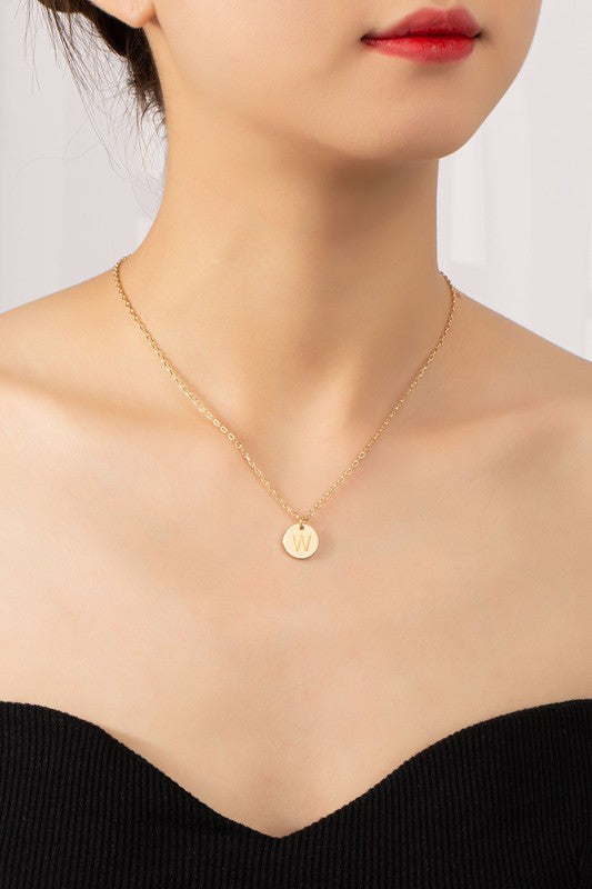 SPARROW Initial Medallion Necklace- DOORBUSTER