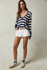 FREE PEOPLE Denim BEGINNER’S LUCK Slouchy Short