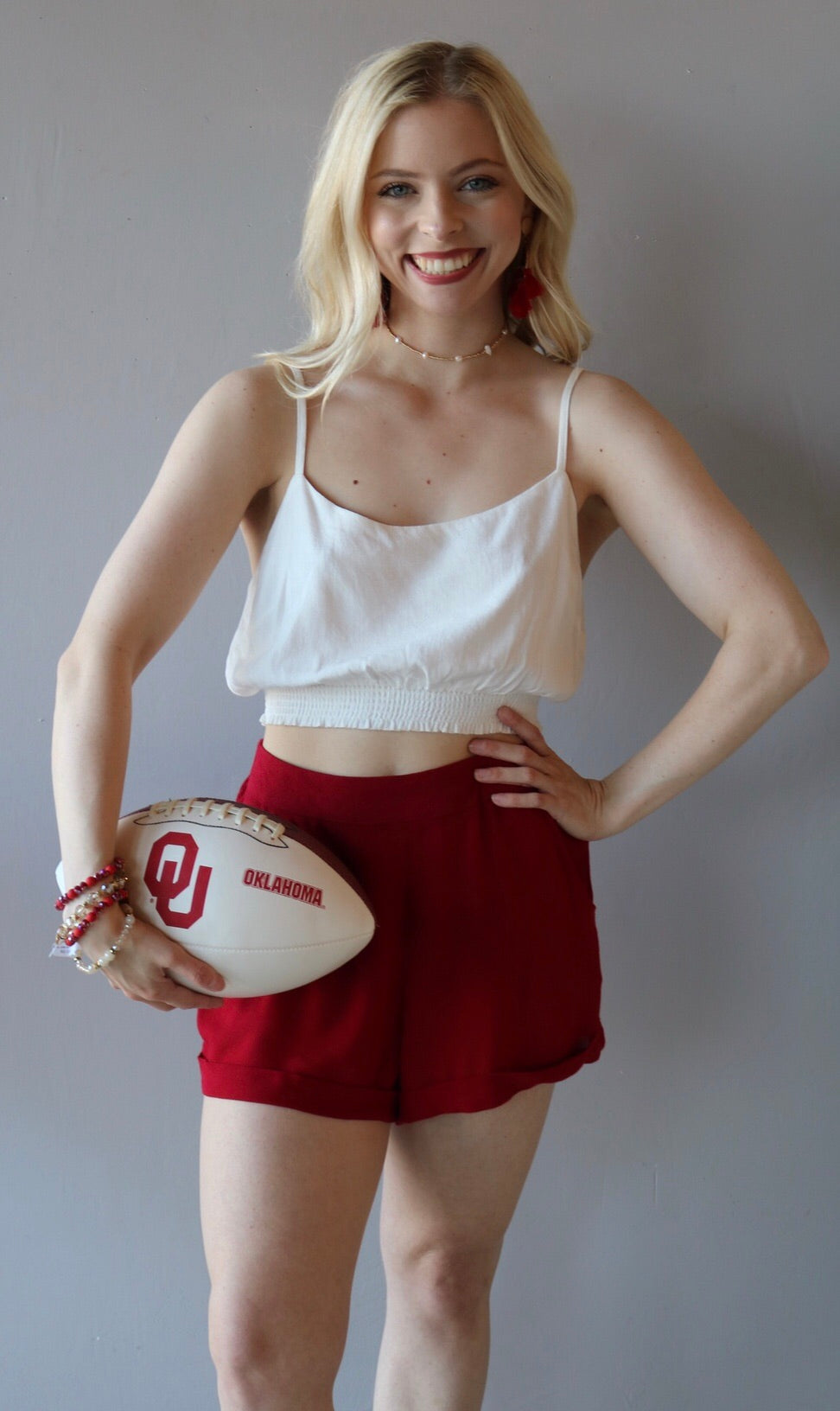 TAILGATE SmockWaist Crop Cami Top