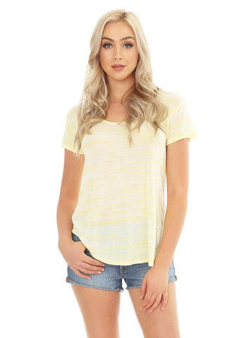 *BOBI Space Dye QUEST Striped Top