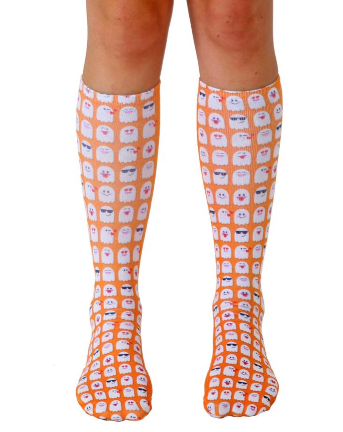 LIVING ROYAL GHOST EMOJI Ankle Socks