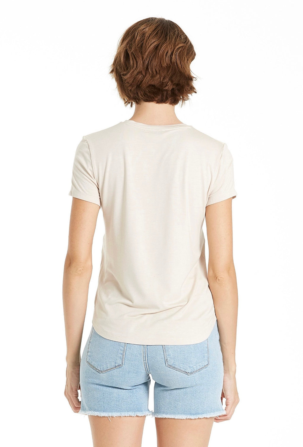 ANOTHER LOVE Vegan Leather ELAINA Short Sleeve Top