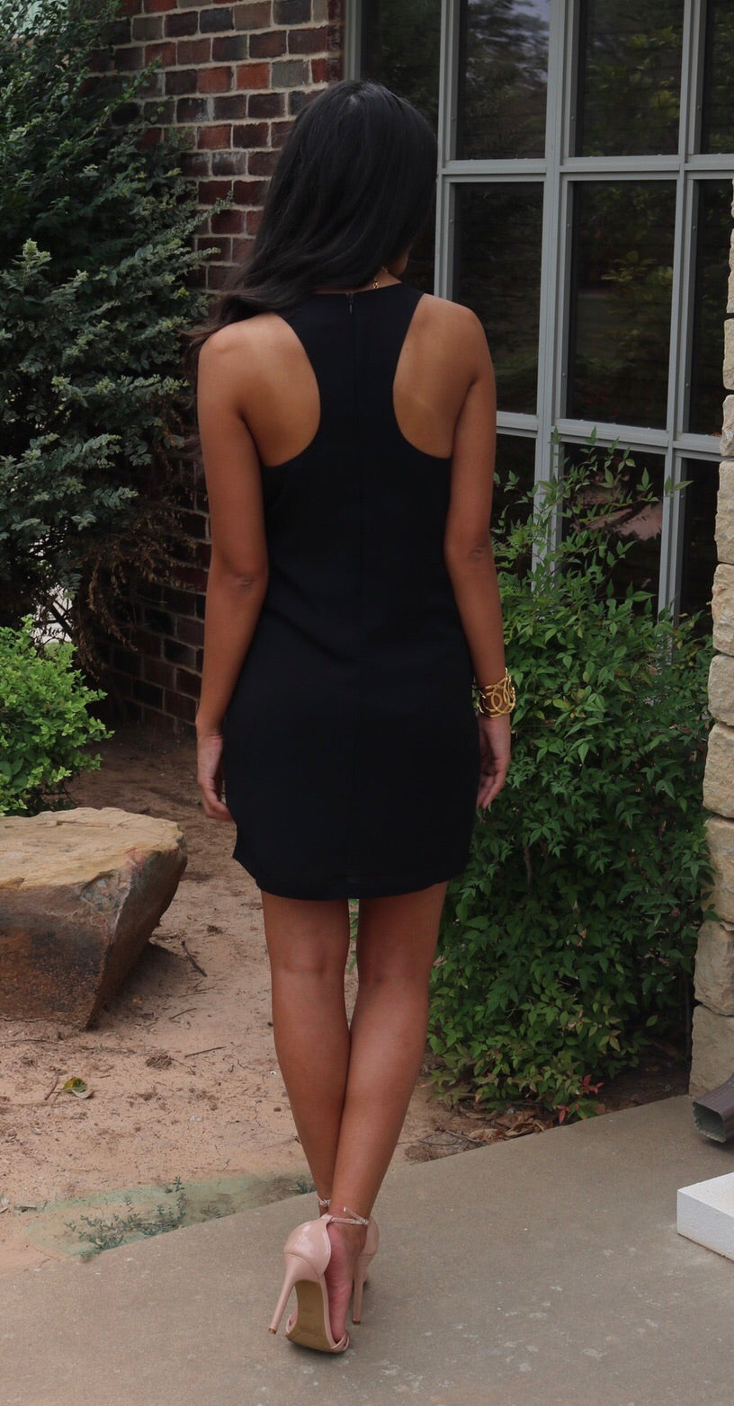 CHOSEN ONE Panel Front Shift Dress