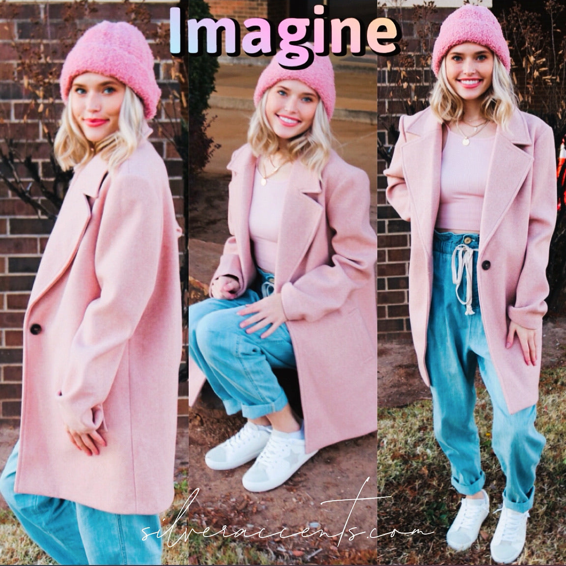 IMAGINE Long Lapel Duster Jacket