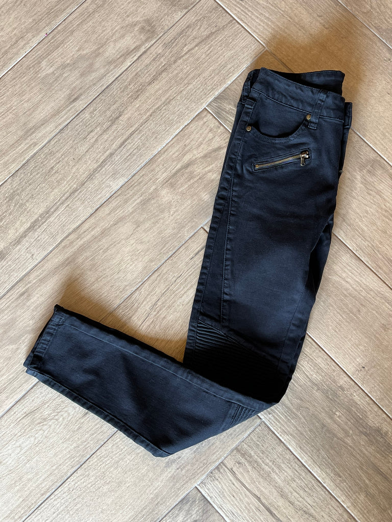 STURGESS Moto Zip Detail Jeans
