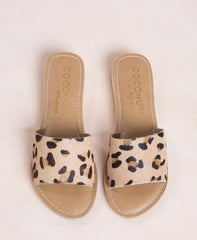 COCONUTS by MATISSE Ponyhair Leopard TIKI MiniWedge Sandal Shoe