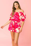 HARLOWE  Floral Off~Shoulder Romper