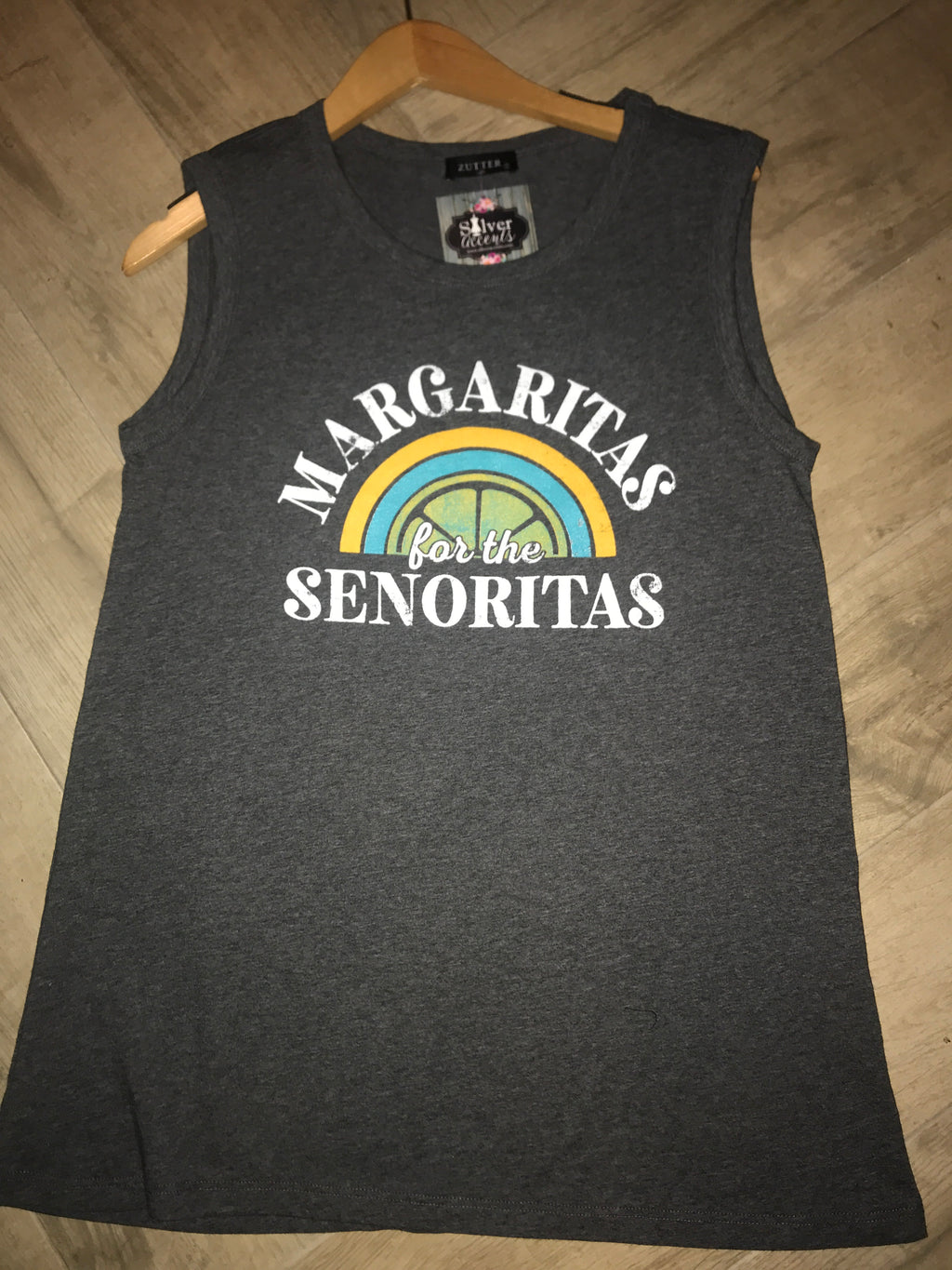 Zutter MARGARITAS FOR THE SENORITAS Graphic Print Tank Top