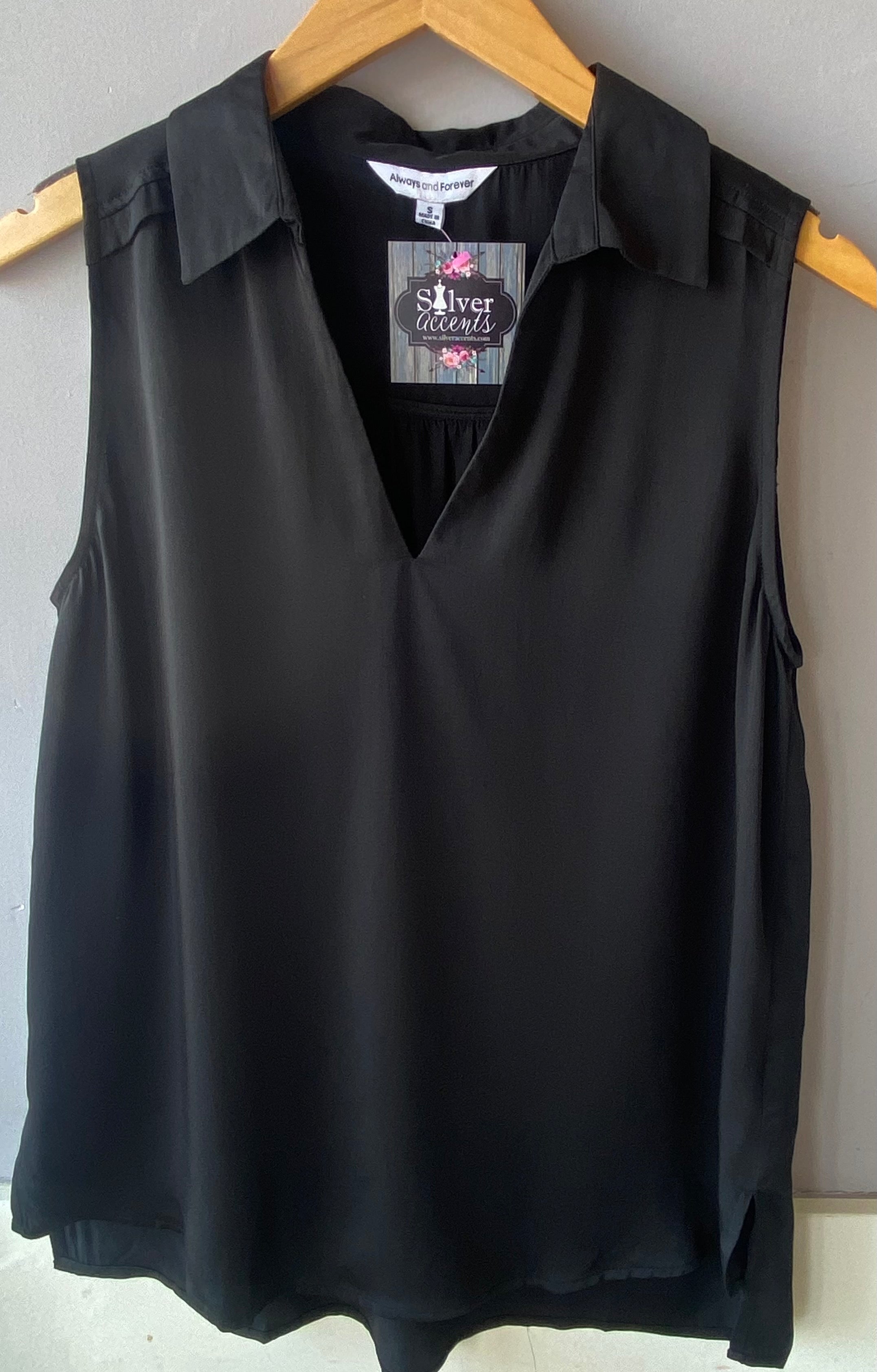 Always and Forever PERCEPTION Collared V-Neck Top