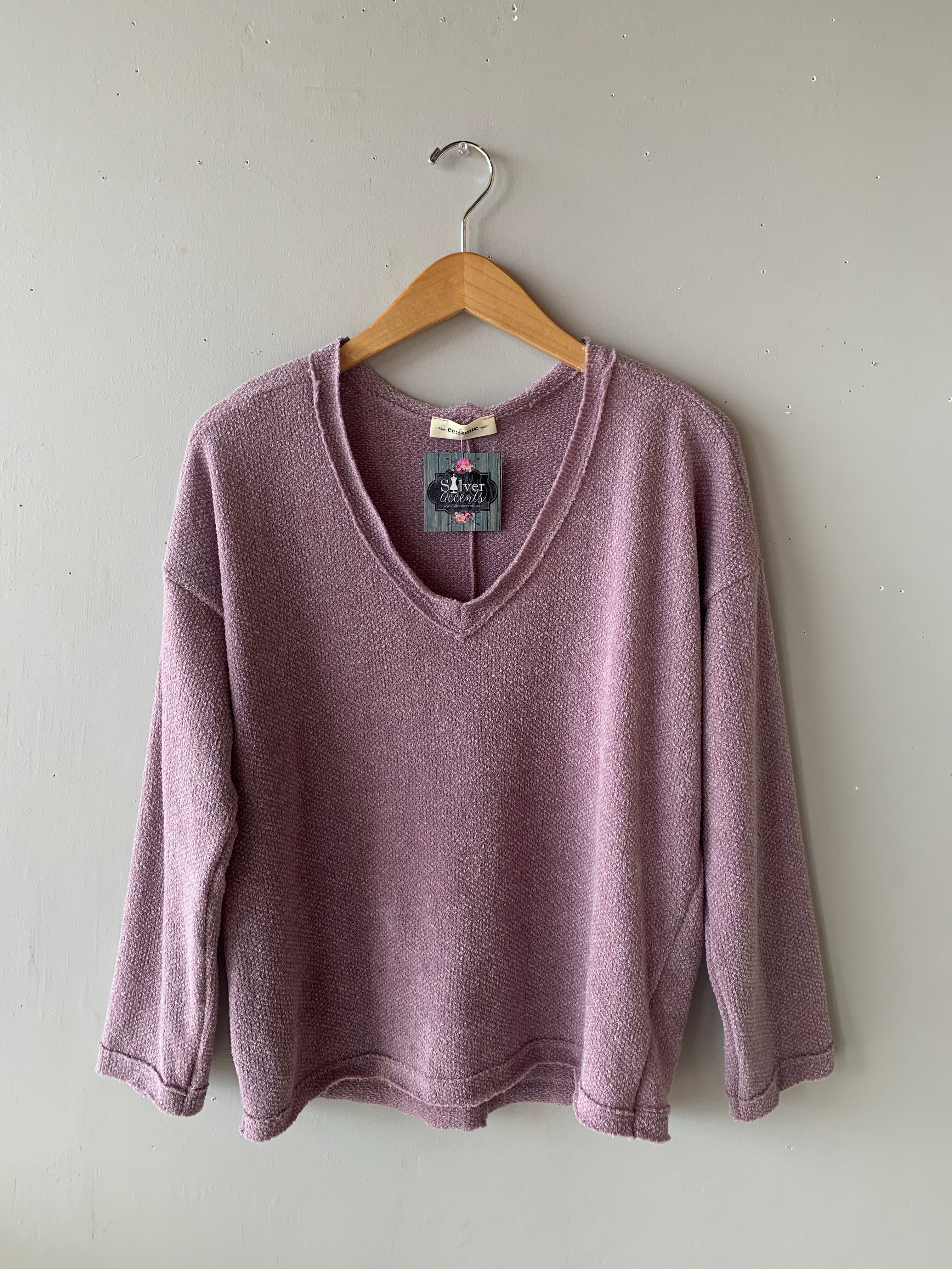 EXPEDITION VNeck Drop Shoulder Sweater