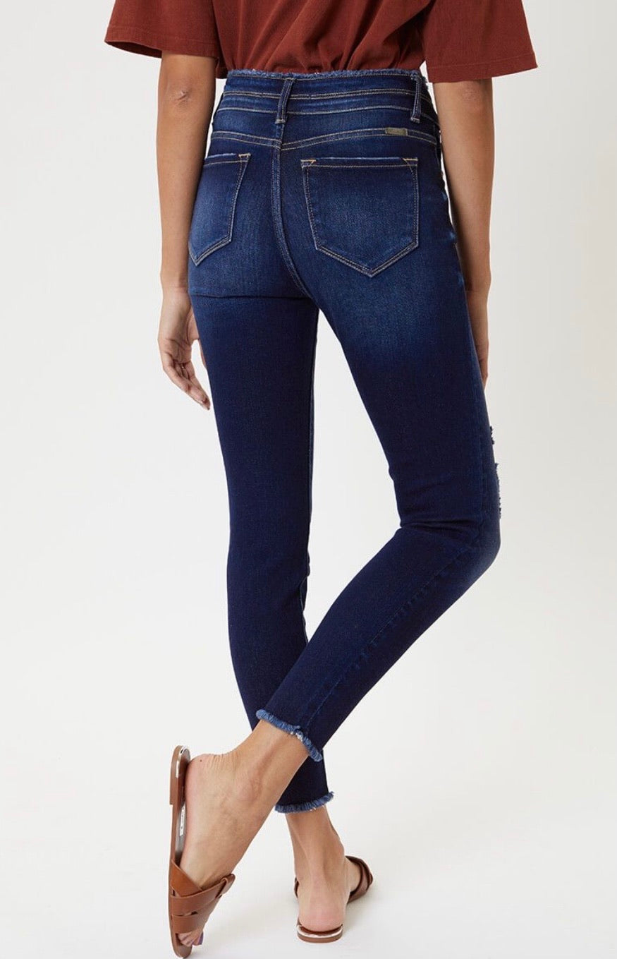 KANCAN HiRise DAYBREAK DoubleWide Band Skinny Jeans