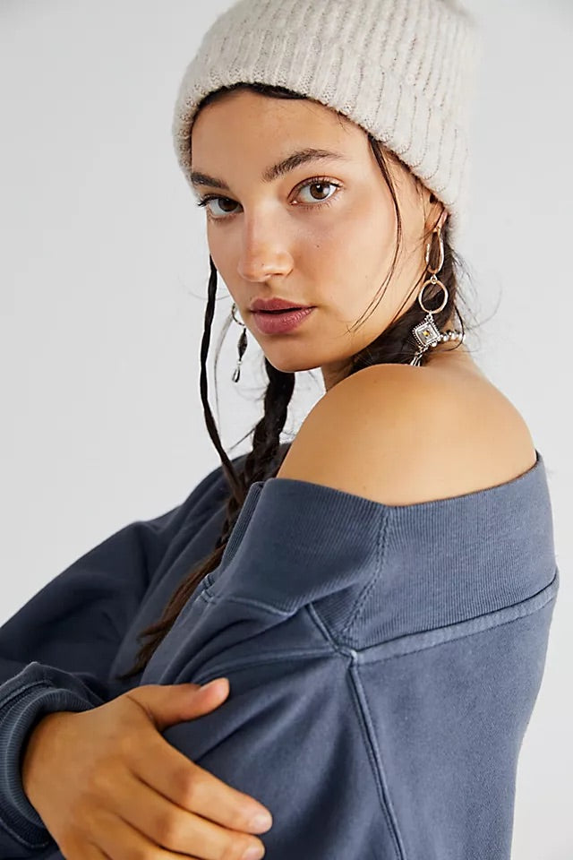 FREE PEOPLE Mineral Wash BRI Pullover