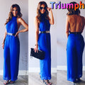 TRIUMPH MockNeck WideLeg Chiffon Jumpsuit