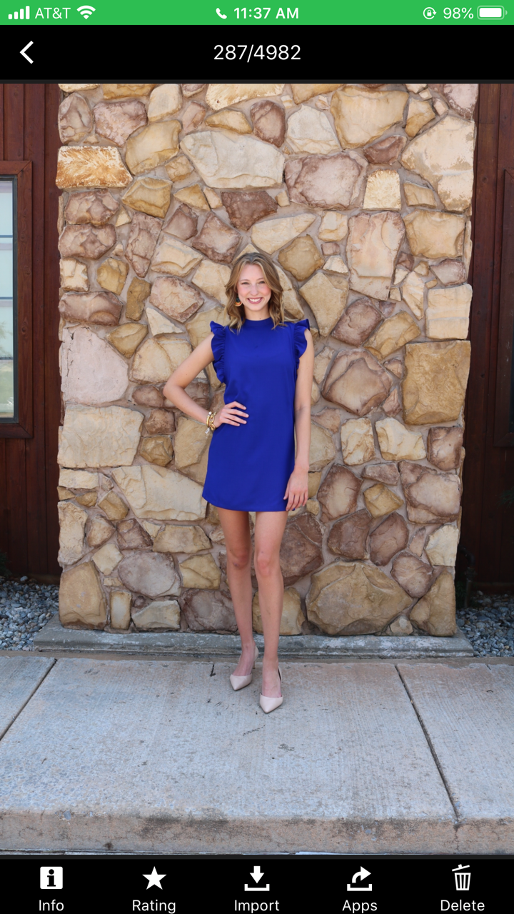 CHIME IN Ruffled Sleeve High Neck Dress