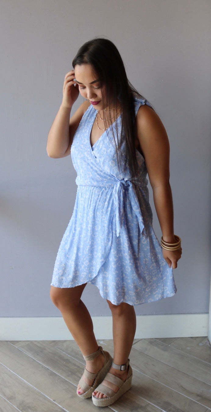 Everly POSTURE Floral Surplus Wrap Dress