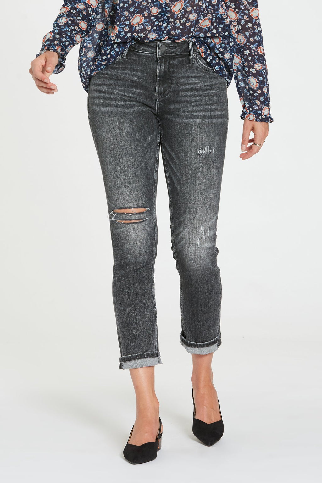DEAR JOHN HiRise AIDEN Distressed Jean