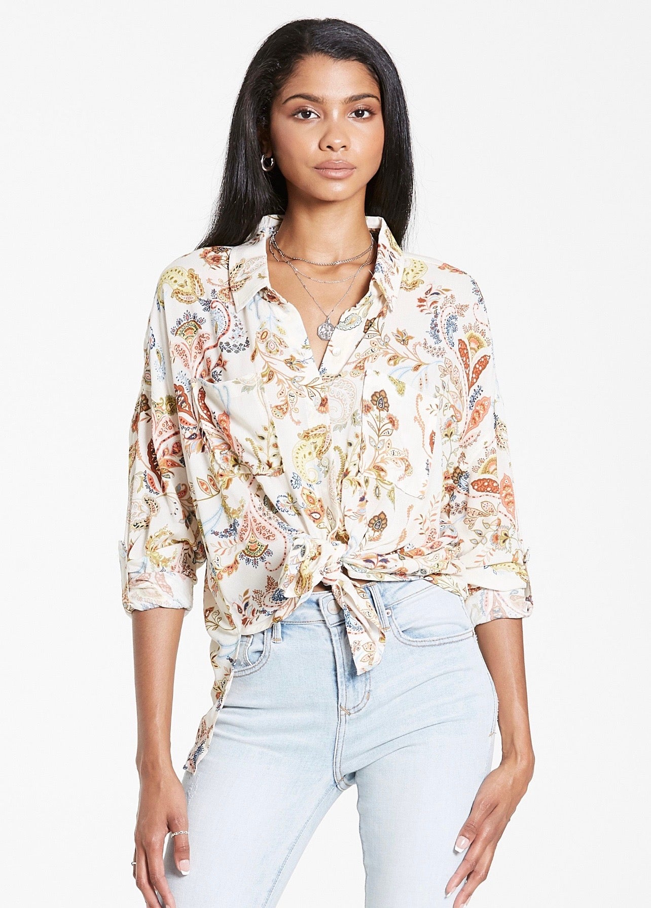 DEARJOHN ButtonDown ARIANNA Blouse Top