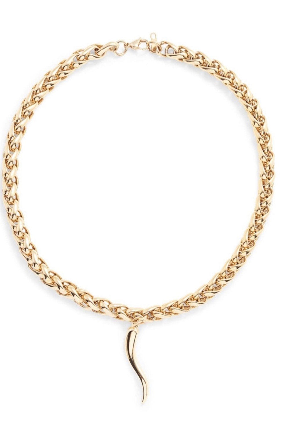 BRACHA Gold Italian Horn Necklace