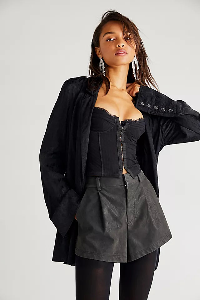 FREE PEOPLE Vegan ROMA Suede Shorts