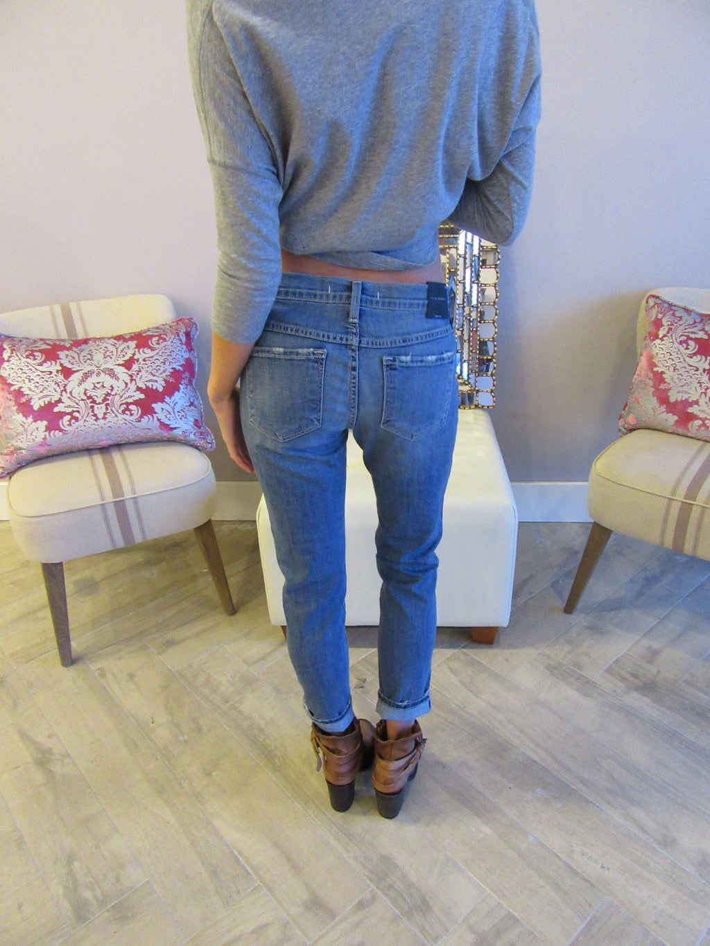 FLYING MONKEY Medium Stonewash ASHVILLE BLUE Boyfriend Jeans