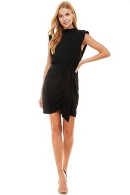 *WALKER Shoulder Pad Drop Skirt Dress