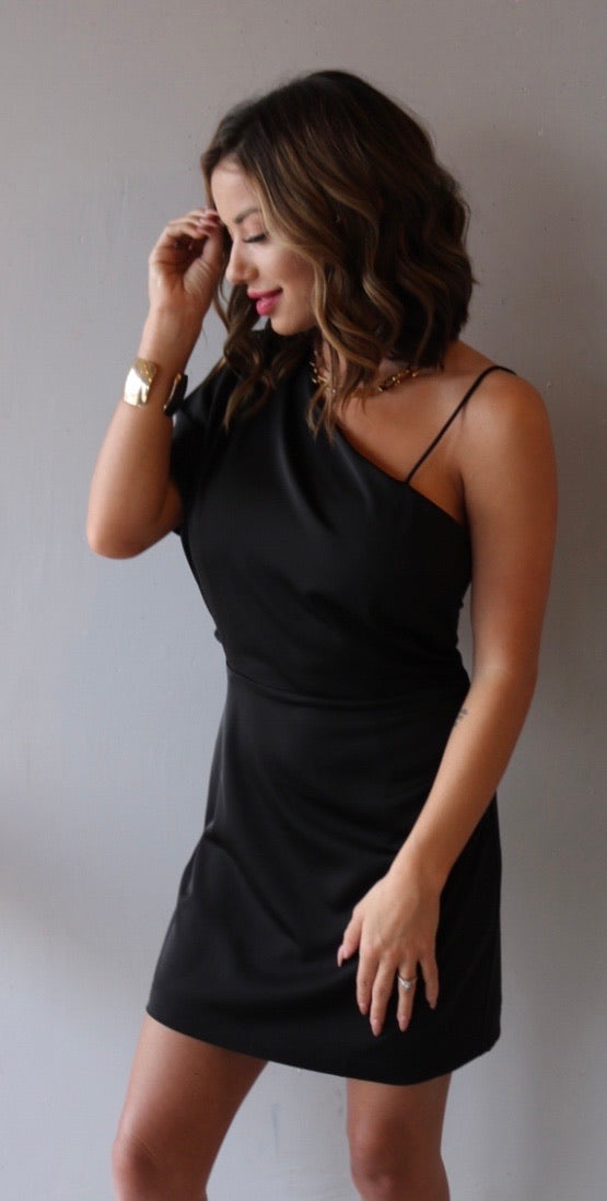 SLEEK OneShoulder Stretch Bodycon Dress