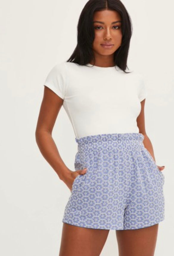 Lush STEM Eyelet PolkaDot Woven Shorts