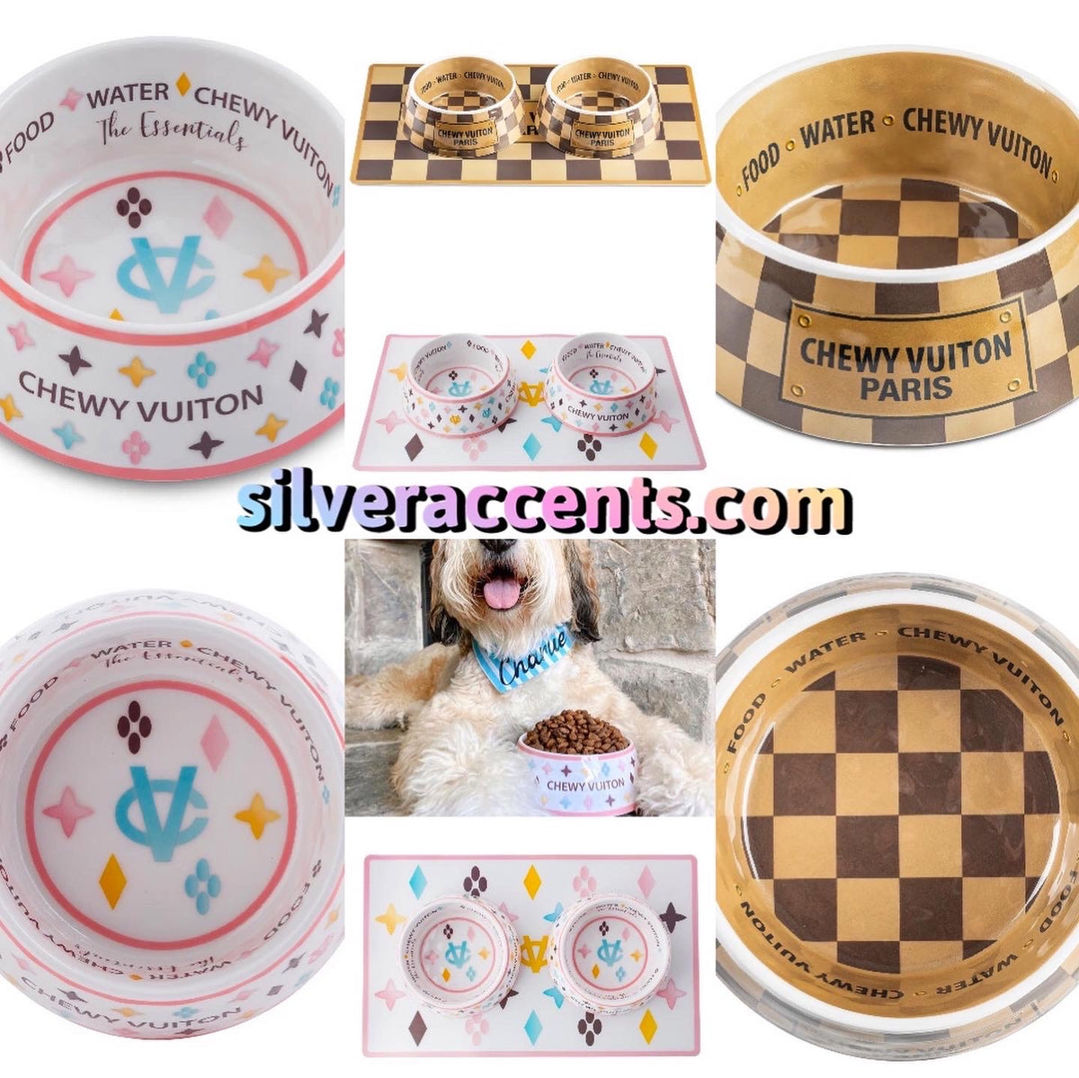 HDD Logo CHEWY VUITON Dog PlaceMat