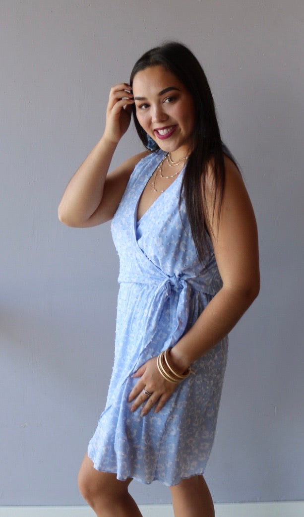 Everly POSTURE Floral Surplus Wrap Dress