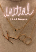 Gold SMALL Initial Necklace