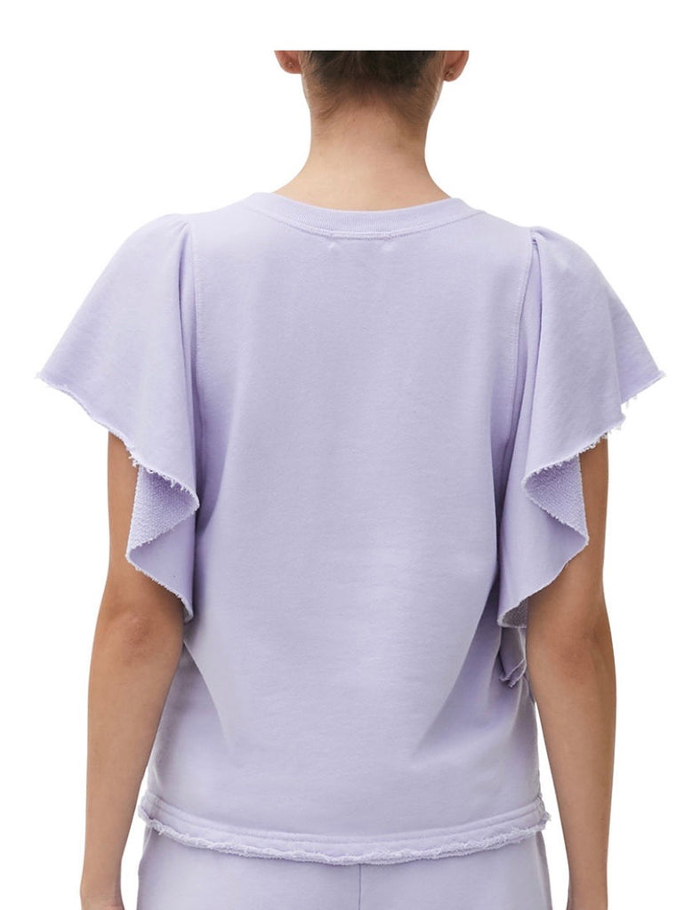 Michael stars ariana flutter sleeve online pullover